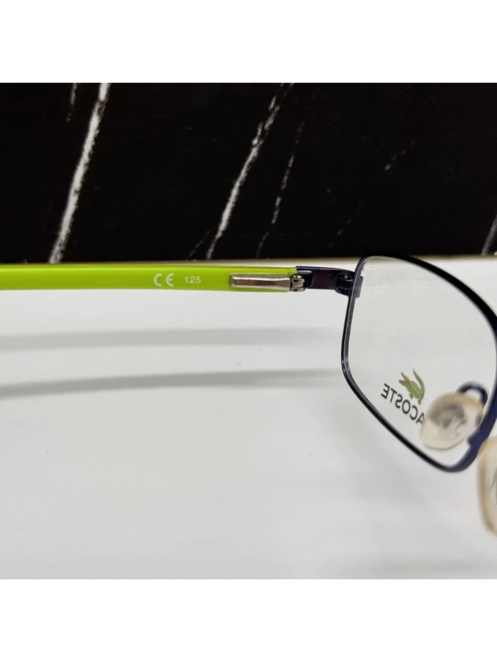 Lacoste Eyeglasses Kid L3101 424 Square Green Blue NEW